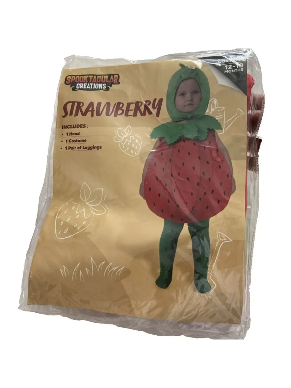 Spooktacular Creation Baby Girl, Strawberry Costume 12-18 Months New Halloween